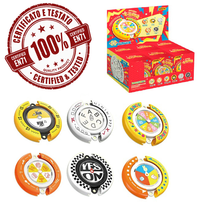 QueSera Series Fortune Wheel (Ruota della fortuna) 6cm in Blind Box (xm) In espo da 6pz 6ass…x6…x96